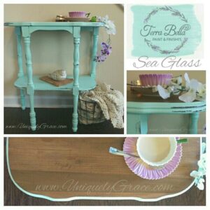 Sea glass terra bella paints finishes acrylic chalk paint non toxic VOC free collage uniquely grace