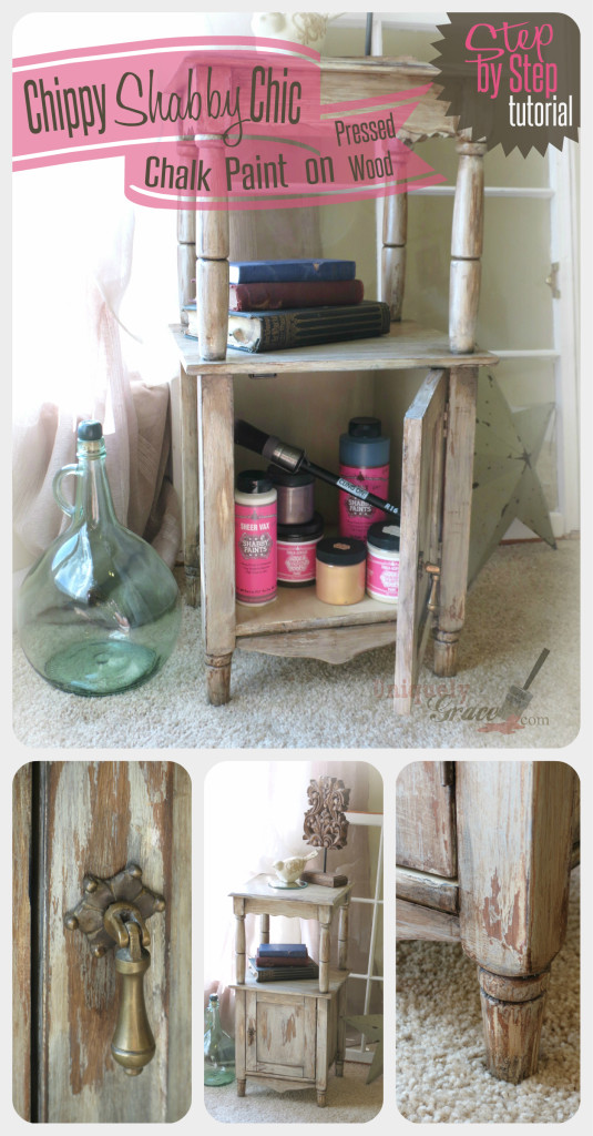 Shabby Paints chic pinterest cabinet shimmers chalk acrylic paint uniquely grace night stand end table