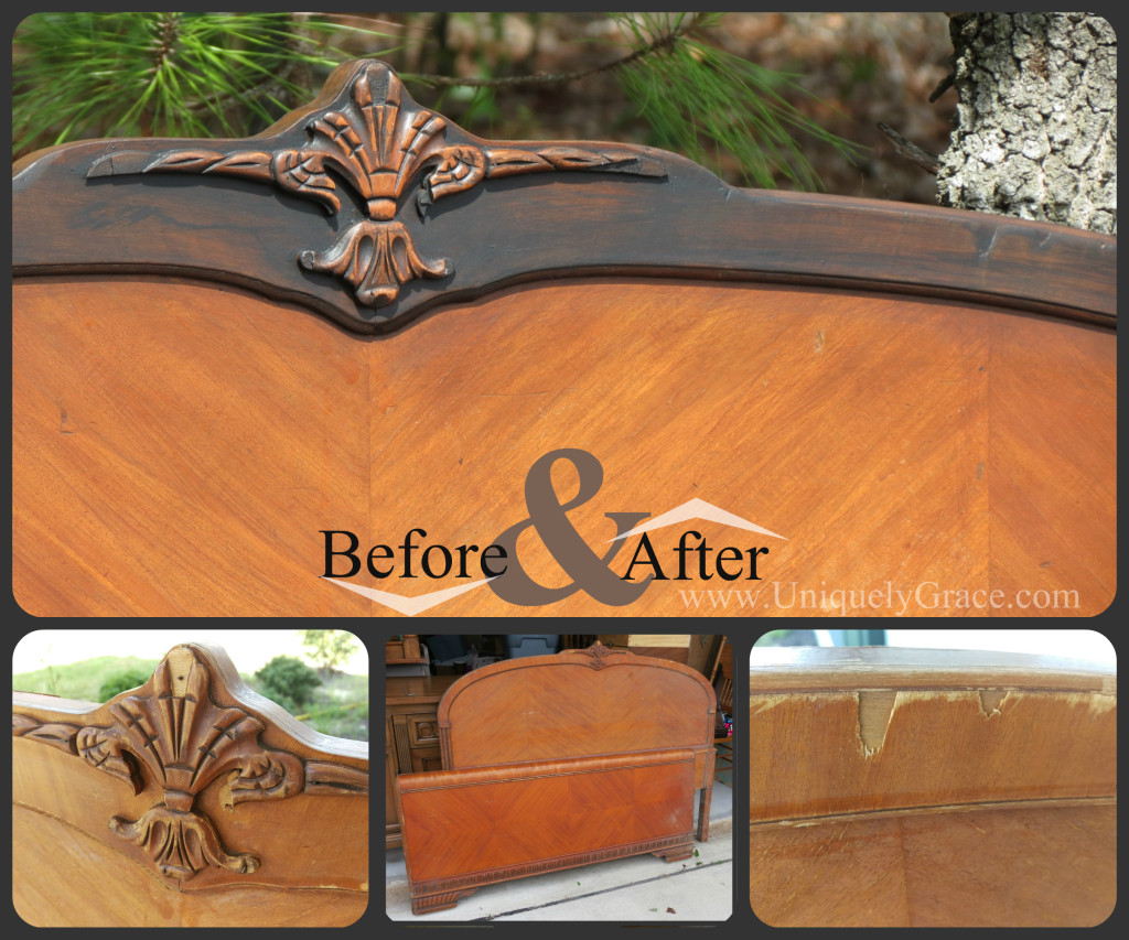 Embracing the Vintage Charm, refinishing a Headboard and Footboard