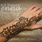 Henna Strip Hand flower finger wrist body art mehndi mehendi mehandi Columbia South Carolina L. Grace Lauer