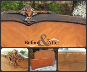 Rene Before after details refinished rehab drab to fab uniquely grace shabby paitns chalk panit revax