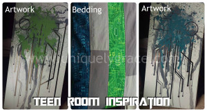 teen boy artwork bedding inspiration