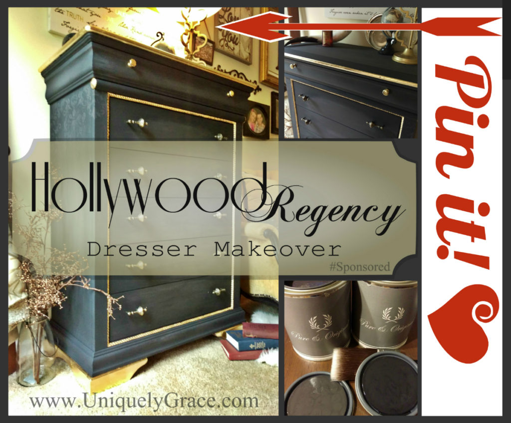 Pin it Hollywood regency Dresser makeover uniquely grace pure original chalk paint dresser makeover