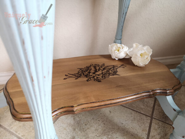 French Antique Entryway Table - Charlotte - Image 4